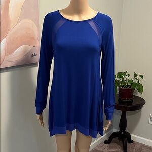 Cable & Gauge Royal Blue Tunic Top
